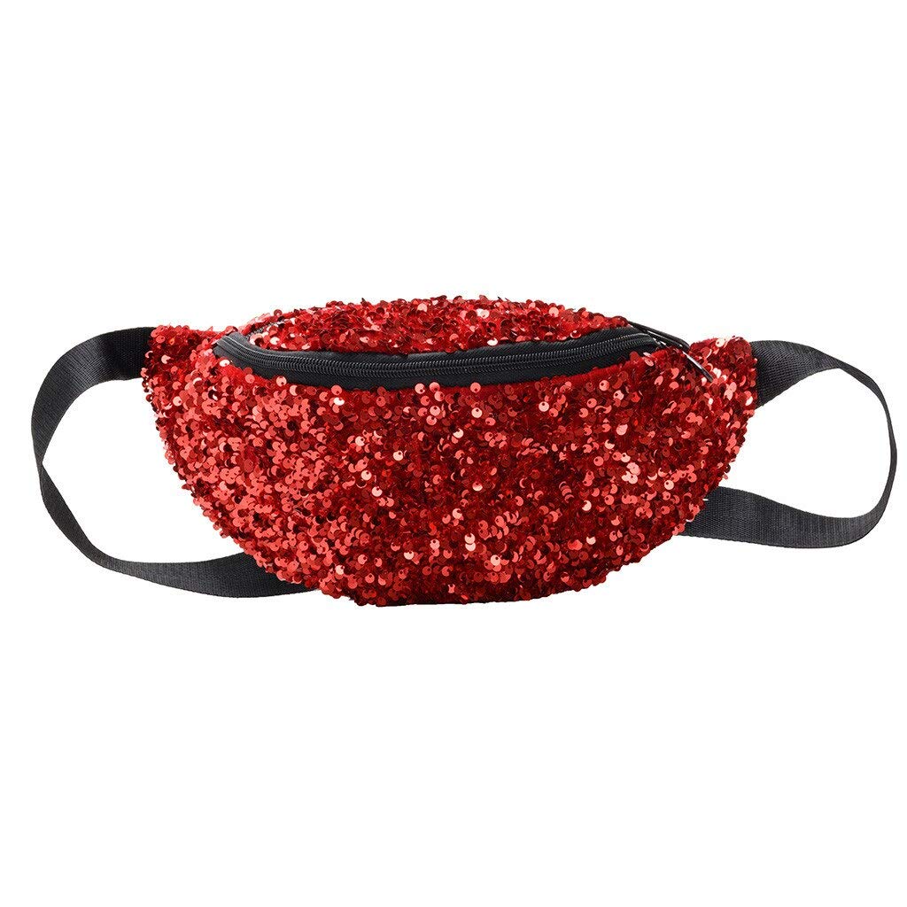 Jiaye Women's Floral Glitter Waist Pack - Fashionable Bum Bag for Travel, Running, Festivals & Outdoor Activities | Water-Resistant Belt Bag with Adjustable Strap for Phone, Wallet & Essentials
