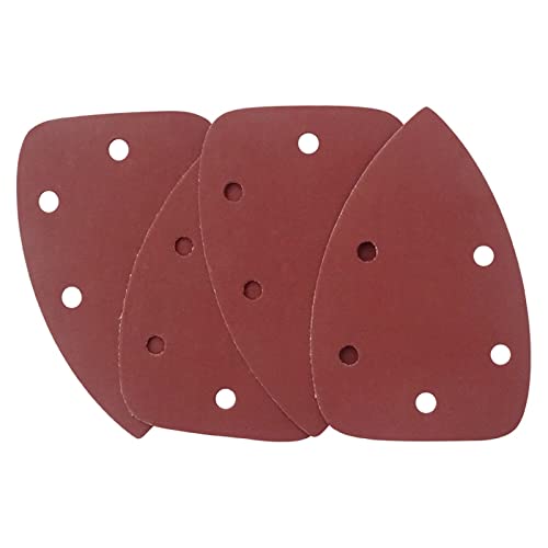 600 Grits Mouse Sanding Pads - 20PCS Triangle Sandpaper Sheets with 5 Holes for Detail Sander - Perfect for Woodworking, DIY Projects & Furniture Refinishing