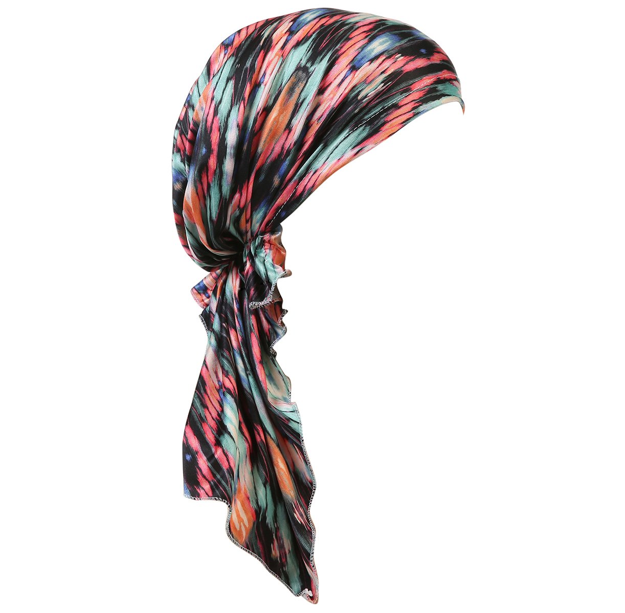 Lightweight Silky Summer Chemo Scarf - Soft Ruffle Beanie Cap for Women with Cancer - Perfect for Chemotherapy, Head Covering & Everyday Comfort