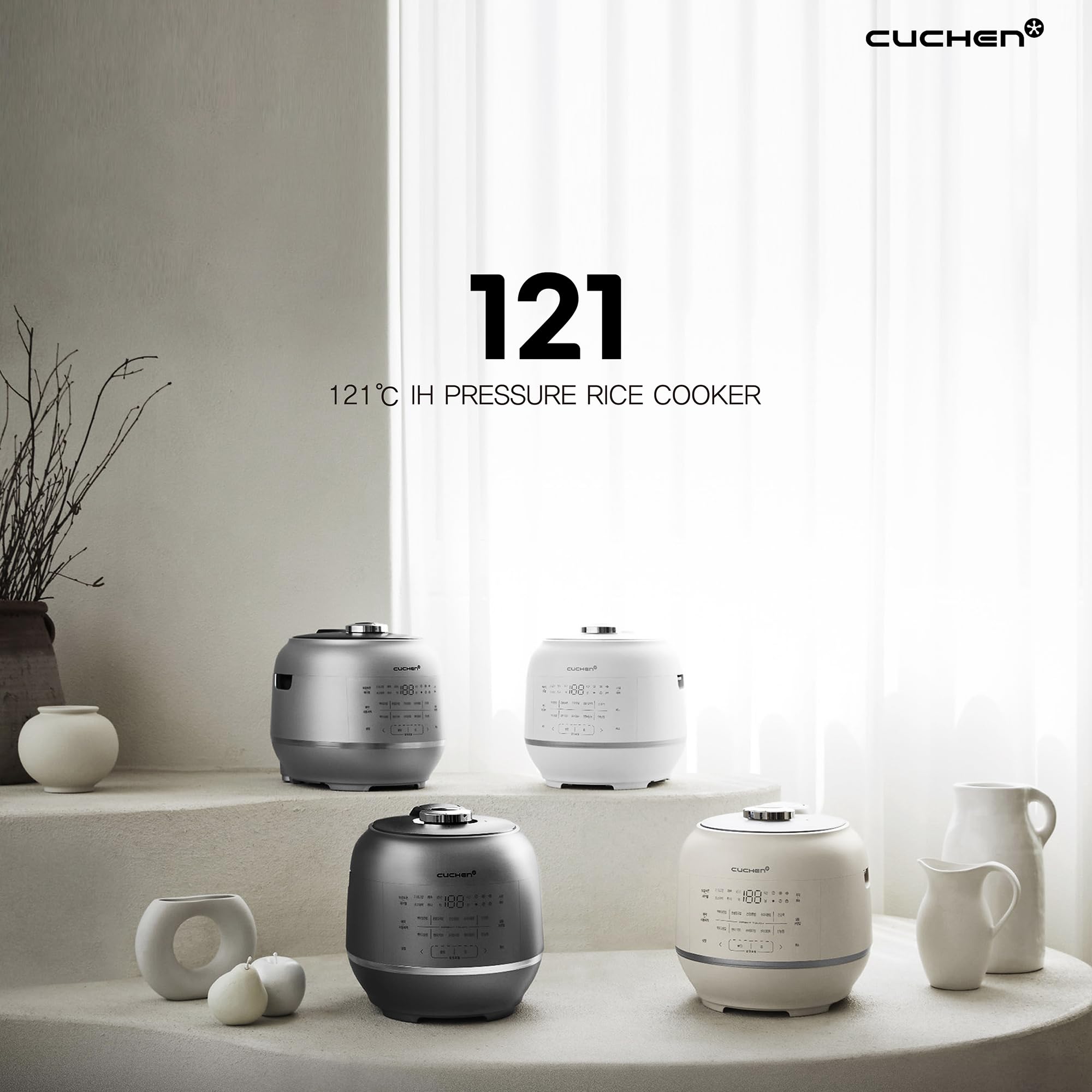6-Cup (1.2 Quart) IH Rice Cooker - 2.1 Ultra High Pressure Induction Heating for Perfect Multi-Grain & Rice - Stainless Steel Power Lock System - Auto Steam Clean - Voice Guide - Ideal for Family Meals & Healthy Cooking - Made in Korea
