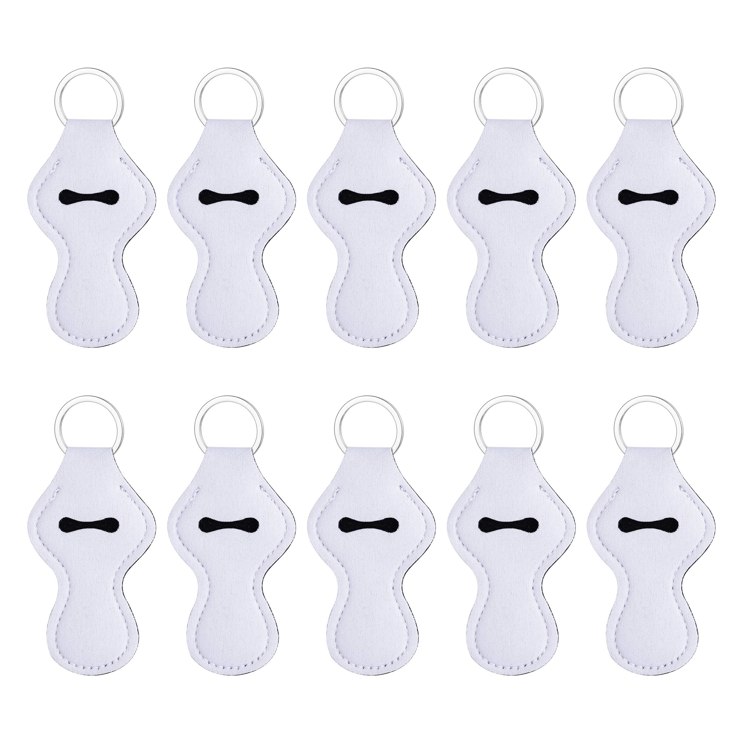 Valyria Sublimation Blanks Chapstick Holder Keychains - Bulk Lipstick Holder Sublimation Blank Keychains for Women & Men - Perfect for Gifts, Events, and Everyday Use