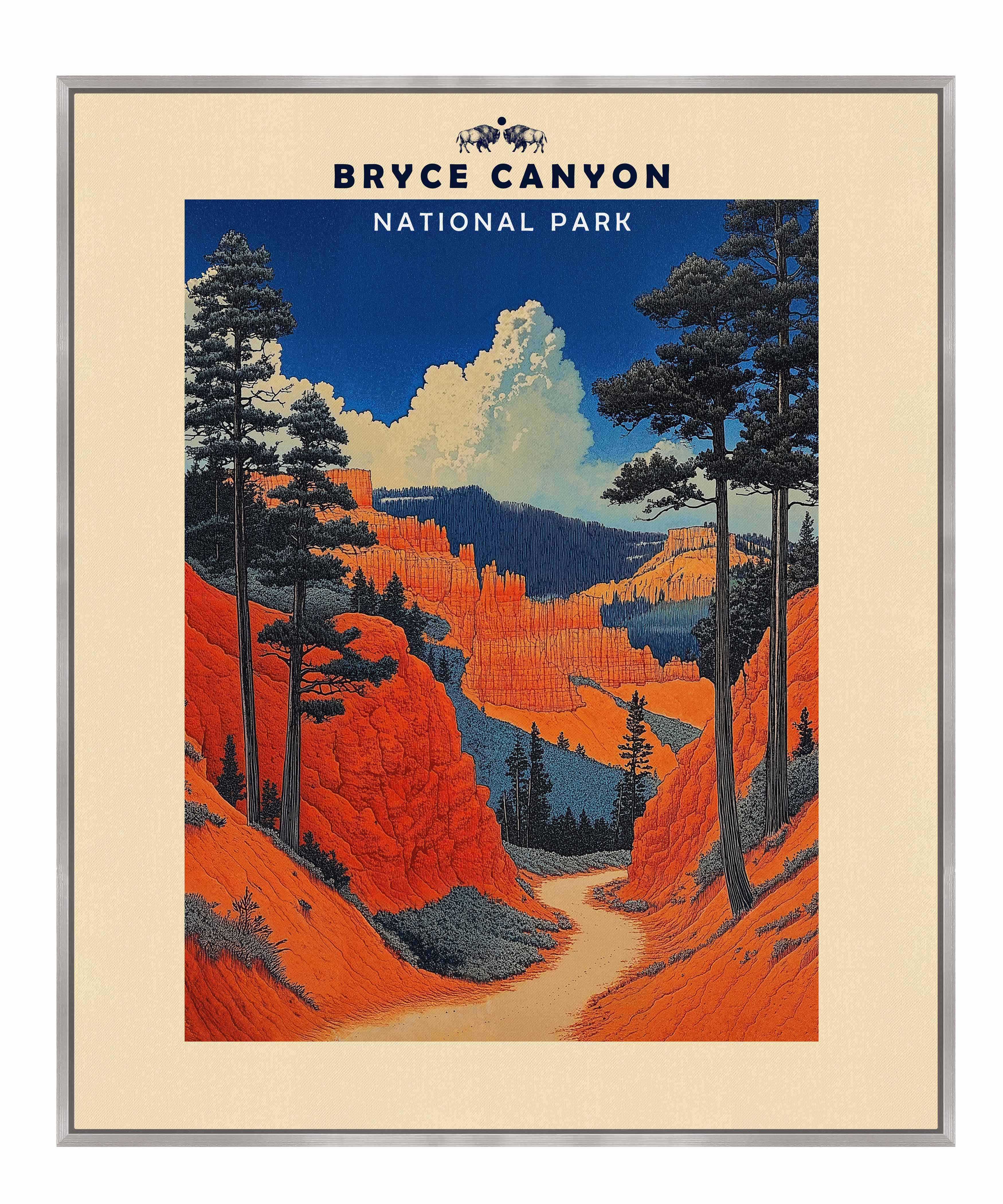 Bryce Canyon National Park Landscape Gallery Wrapped Canvas Wall Art - Perfect for Living Room, Bedroom & Office Decor