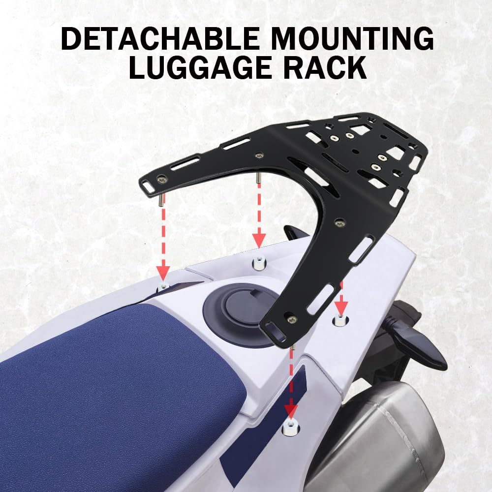 Heavy Duty Rear Luggage Rack for Husqvarna 701 Enduro & Supermoto | Durable Motorcycle Cargo Carrier | Perfect for Adventure Touring & Off-Road Camping