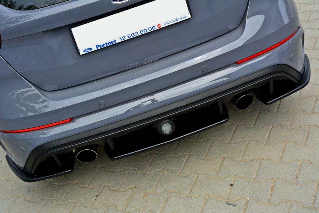 Maxton Design Rear Bumper Diffuser Valance for Ford Focus RS 3 (2015-2021) | Aerodynamic Upgrade | Aggressive Styling | Perfect for Car Enthusiasts & Track Days