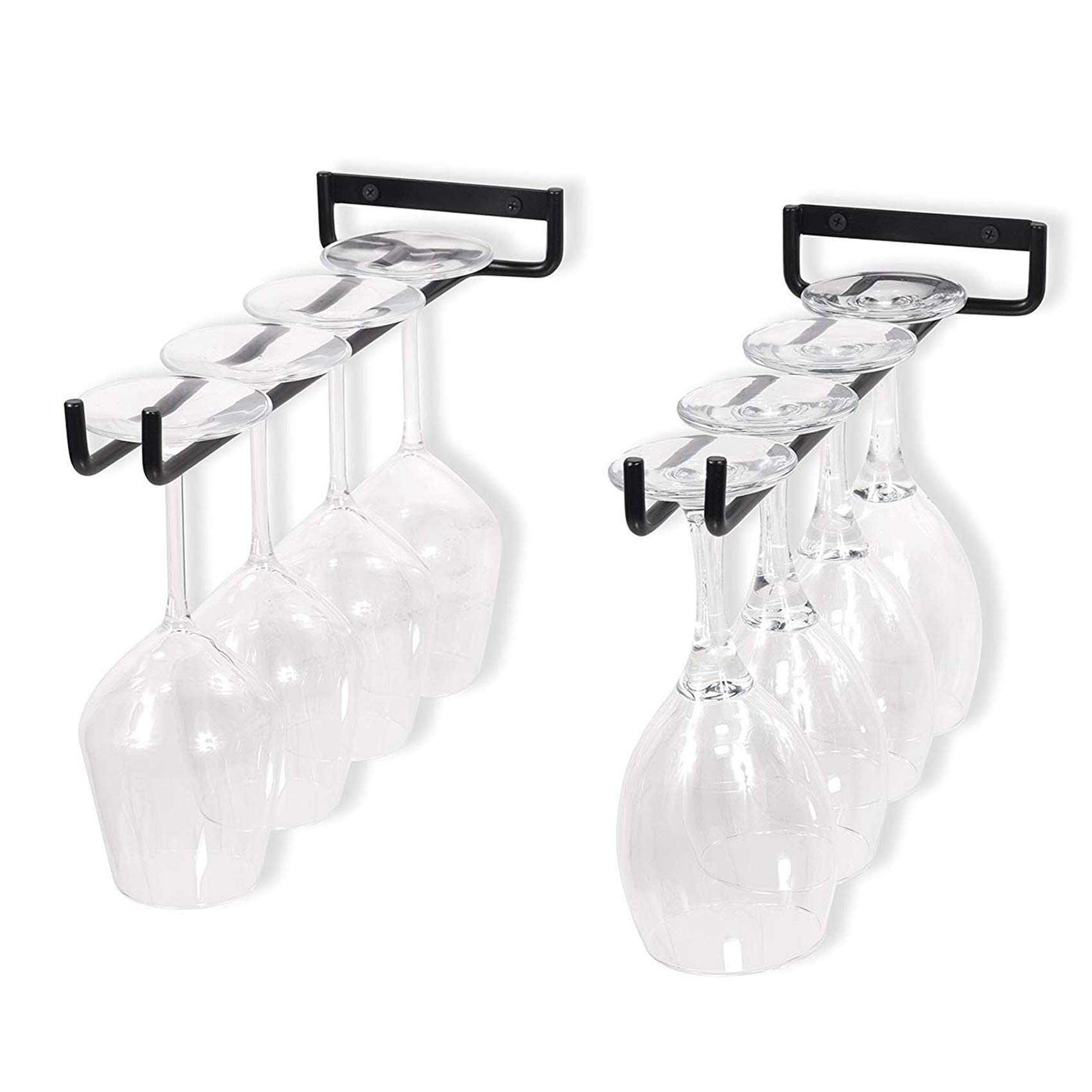 Wine Glass Storage Rack for Kitchen & Bar Display - Space Saving Organizer