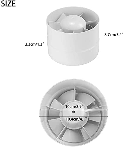 Verdelif Wall Mounted Exhaust Fan - Inline Extractor Duct Fan for Grow Room Ventilation, HVAC, and Intermediate Construction | Perfect for Home, Office, and Commercial Use
