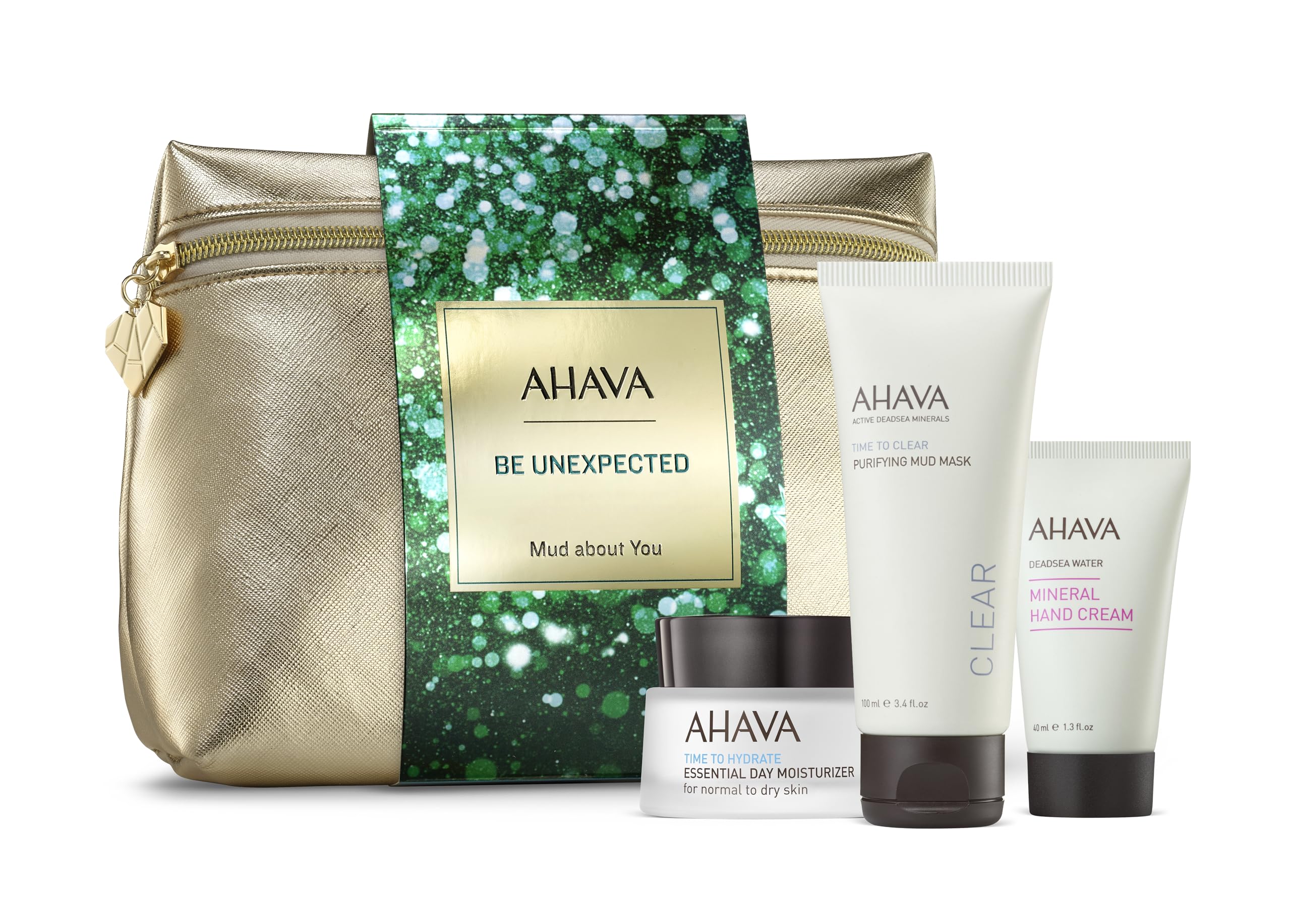 AHAVA Unstoppable Radiance Gift Set - Hydrating Skincare Set with Dead Sea Minerals for Glowing Skin | Perfect for Spa Day, Self-Care Routine & Holiday Gifts