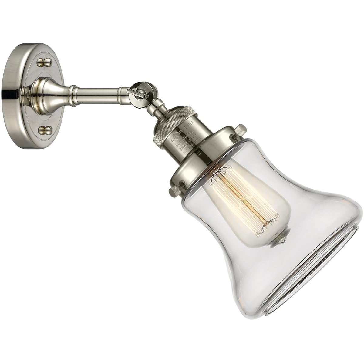 Innovations INNO203-PN-G192-LED Modern LED Wall Sconce Light Fixture - Polished Nickel Finish - Energy Efficient Indoor/Outdoor Lighting for Bedroom, Hallway, Porch & Patio