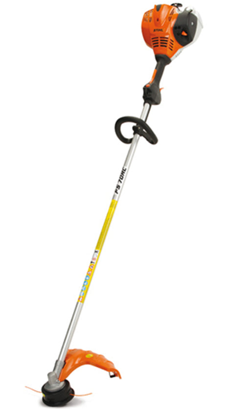 STIHL FS 70 R Professional Gas Powered Straight Shaft Brush Cutter - 2-Stroke Low Emission Engine for Lawn Care, Landscaping & Yard Maintenance