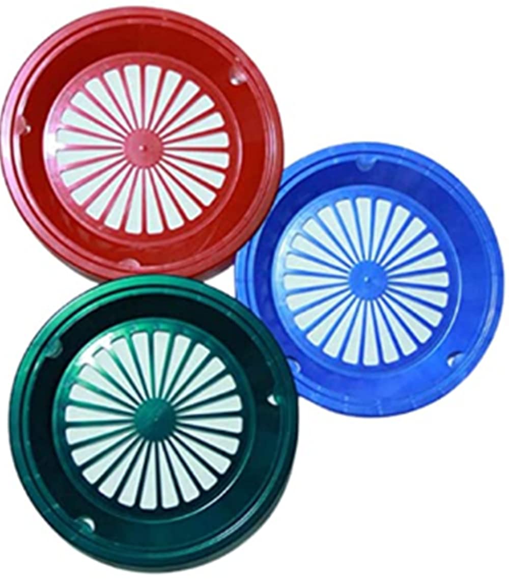 Eco-Friendly Paper Plate Holders for Picnic, BBQ, Party & Camping - Set of 6 in Green, Red & Blue | Perfect for Outdoor Dining, Backyard Gatherings & Family Events