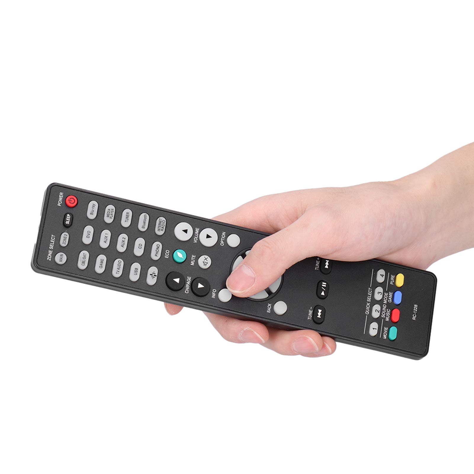 Shanrya Universal TV Remote Control - Easy Grip, Ergonomic Design, LCD TV Compatible | Perfect for Living Room, Bedroom, and Home Theater Use