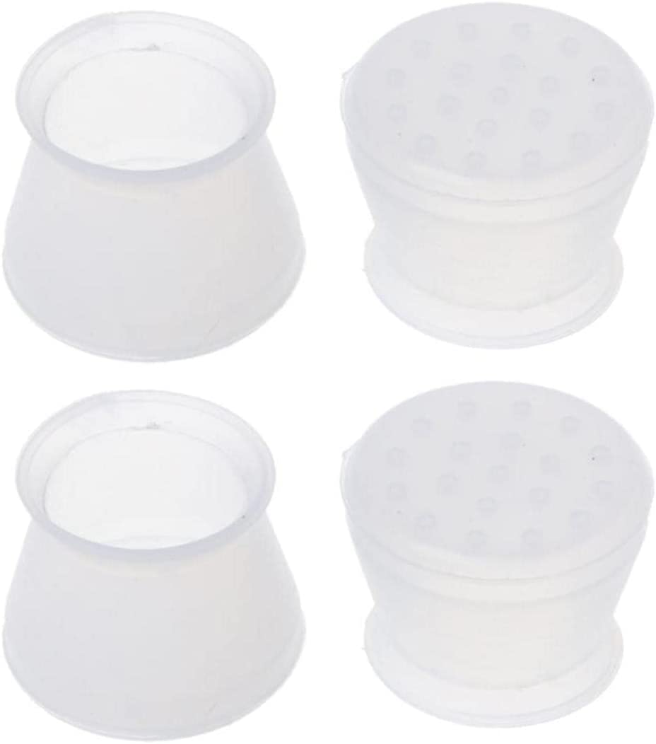 Non-Slip Chair Pads 4-Pack - Silicone Chair Leg Caps, Furniture Floor Protectors for Hardwood & Tile - Anti-Scratch Table & Chair Feet Covers for Home, Office, Restaurant Use