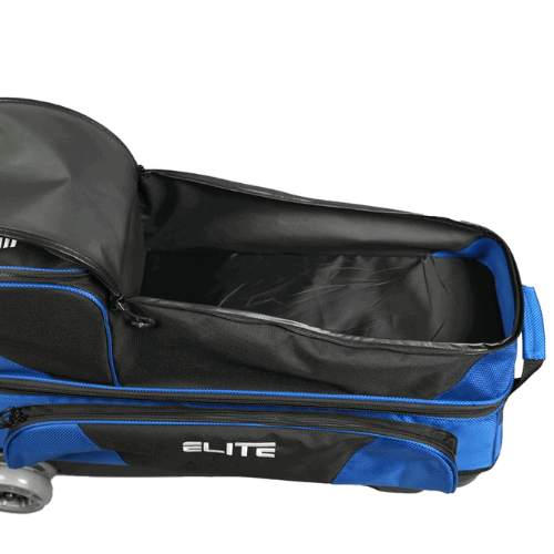 ELITE Deluxe 3 4 5 Bowling Ball Roller Bag - Heavy Duty Bowling Ball Carrier with Wheels for Men & Women - Perfect for League Play, Tournaments & Practice Sessions