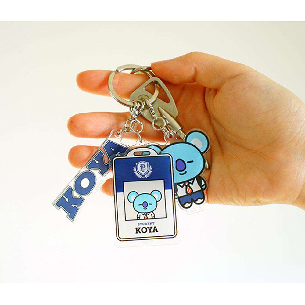 BT21 5th Muster Magic Shop Acrylic Key Ring - Cute K-Pop Merchandise for BTS Fans, Perfect for Backpacks, Keychains & Gifts