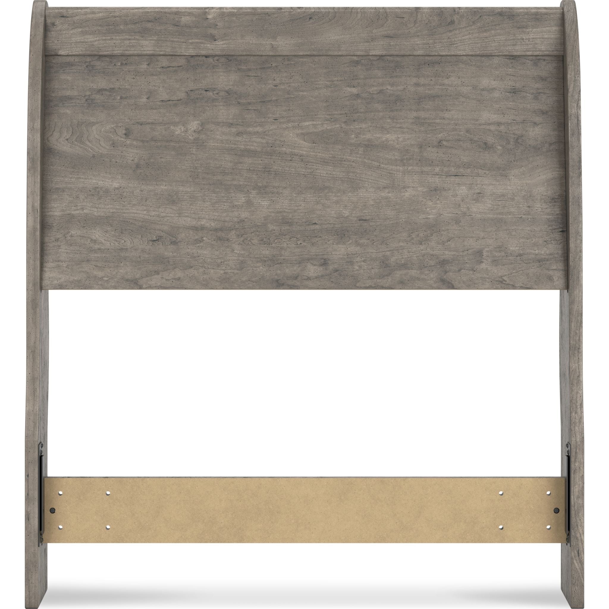 Bayzor Twin Sleigh Headboard in Gray - Elegant Upholstered Bed Frame Headboard for Kids & Teens Bedrooms, Dorm Rooms, and Guest Rooms