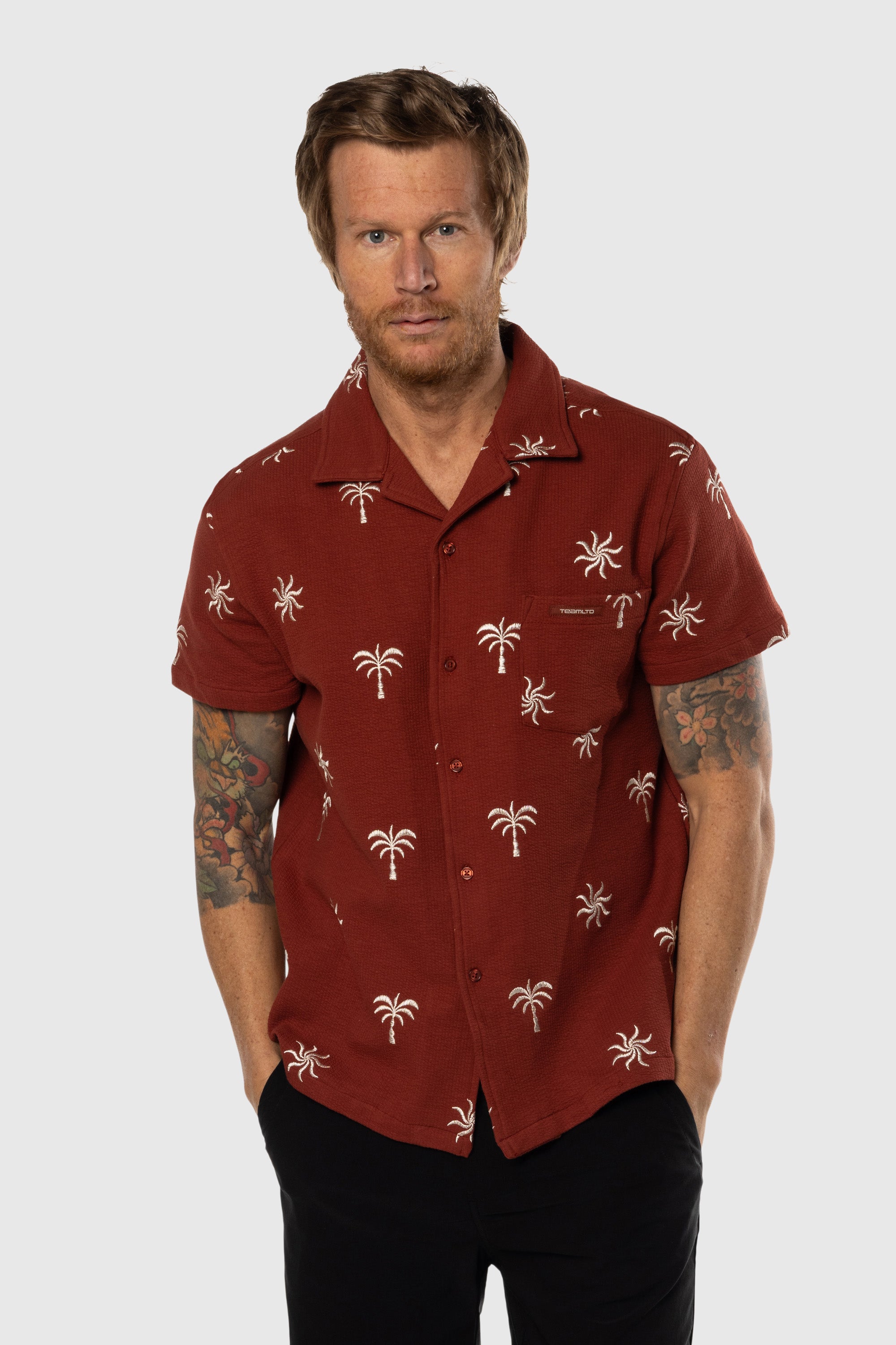 Stylish Cabana Button Up Shirt for Men - Breathable & Lightweight Summer Beachwear - Perfect for Vacations, Pool Parties, and Casual Outings