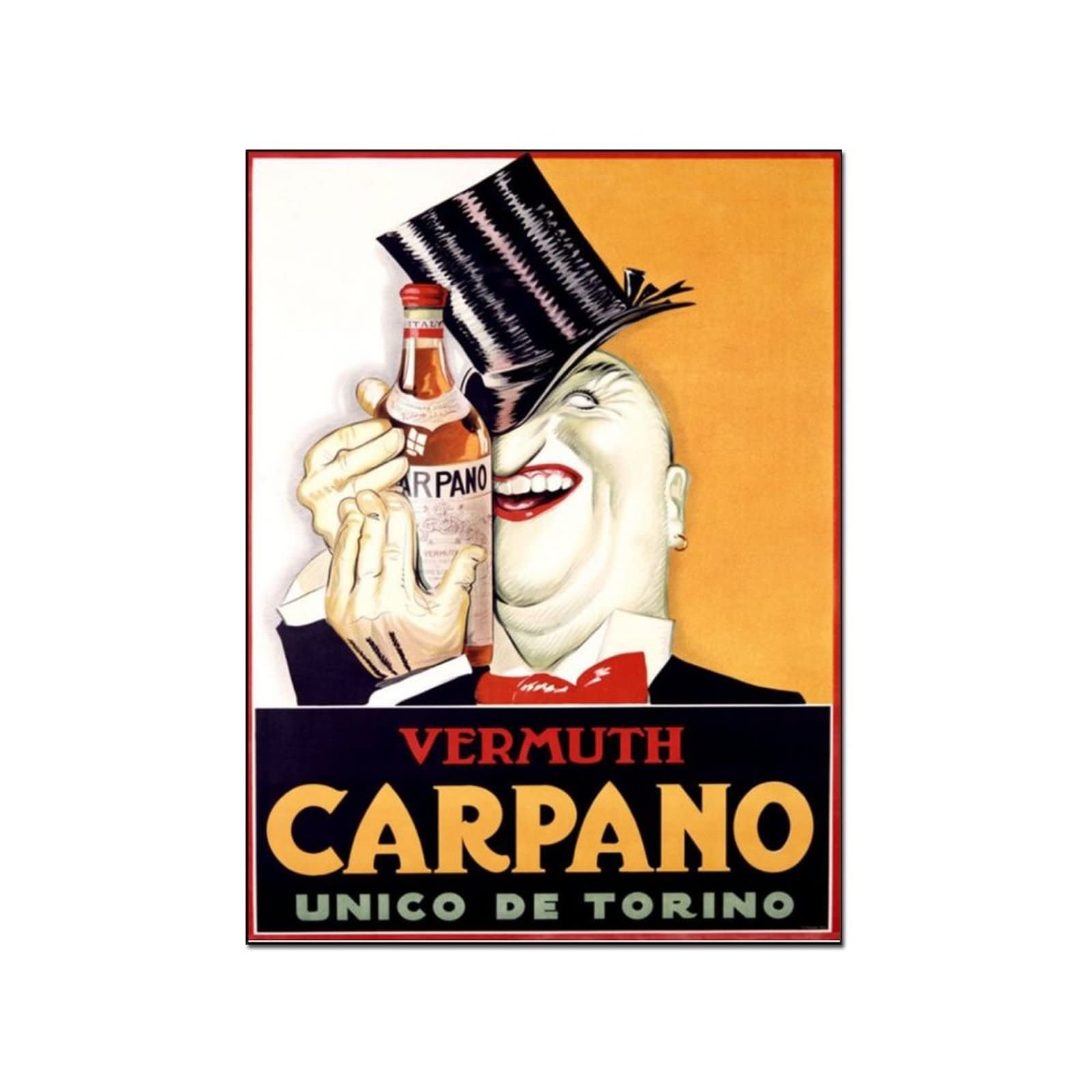 Vintage Gentleman & Absinthe Canvas Wall Art Poster - 20x26 Inch (51x66cm) Home Decor for Bedroom, Living Room, Office | Perfect for Vintage Lovers & Absinthe Enthusiasts