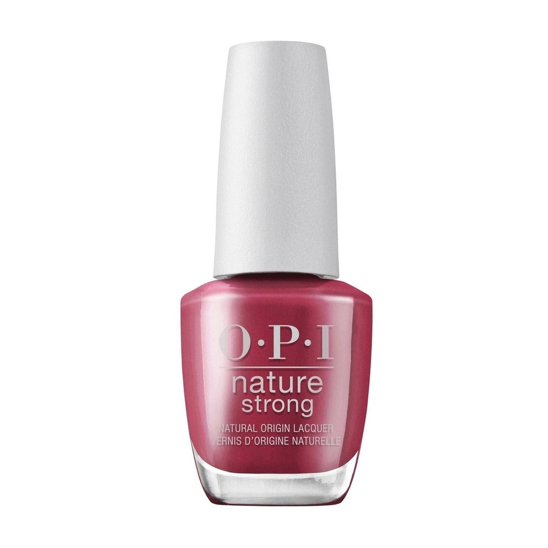 OPI Nature Strong Give A Garnet Nail Polish - 15ml Vegan & Cruelty-Free - Perfect for Manicures, Pedicures & At-Home Nail Care