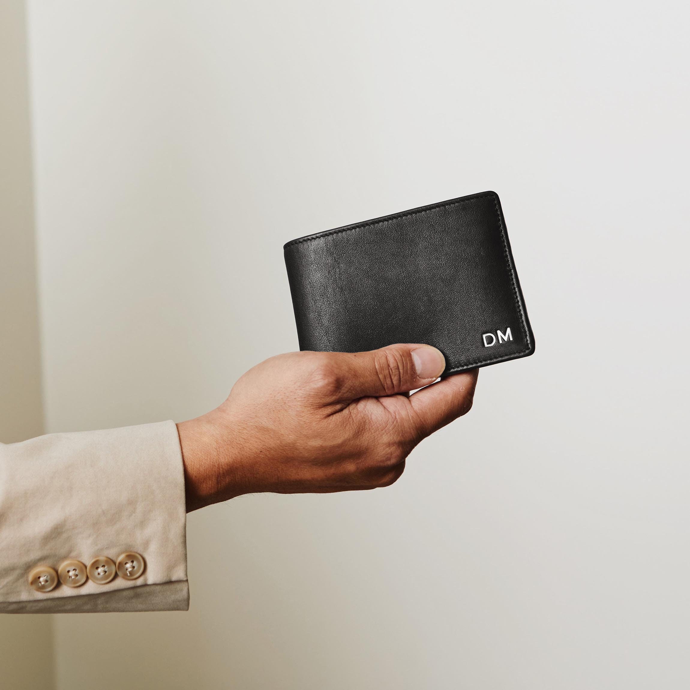 Bifold Wallet with Flap Black Onyx - Slim RFID Blocking Leather Wallet for Men - Perfect for Everyday Carry, Travel & Business