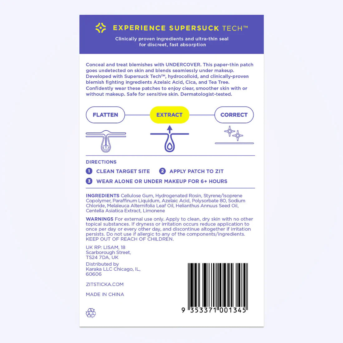 ZitSticka Undercover Acne Patches - Invisible Pimple Treatment for Clear Skin | Use for Overnight Spot Treatment, On-the-Go Blemish Care, and Post-Breakout Healing
