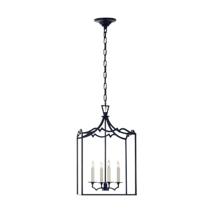 Darlana Small Decorative Lantern - Vintage Style Metal Hanging Lantern for Home, Garden, and Outdoor Decor - Perfect for Patio, Wedding, and Party Lighting