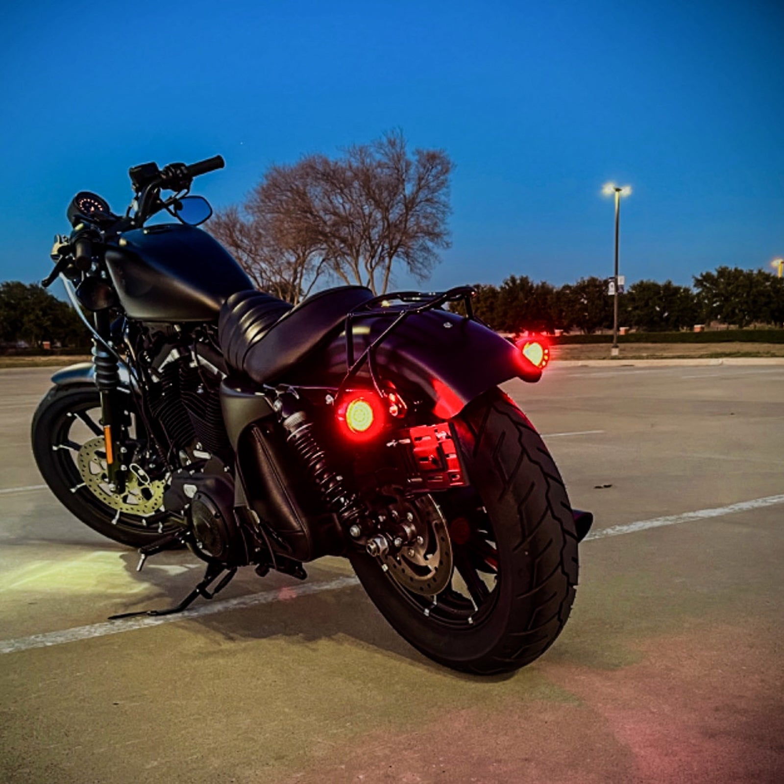 Eagle Lights SUNBURST Rear 2 LED Turn Signals for Harley Davidson Motorcycles - High Visibility Brake Lights for Night Riding & Safety