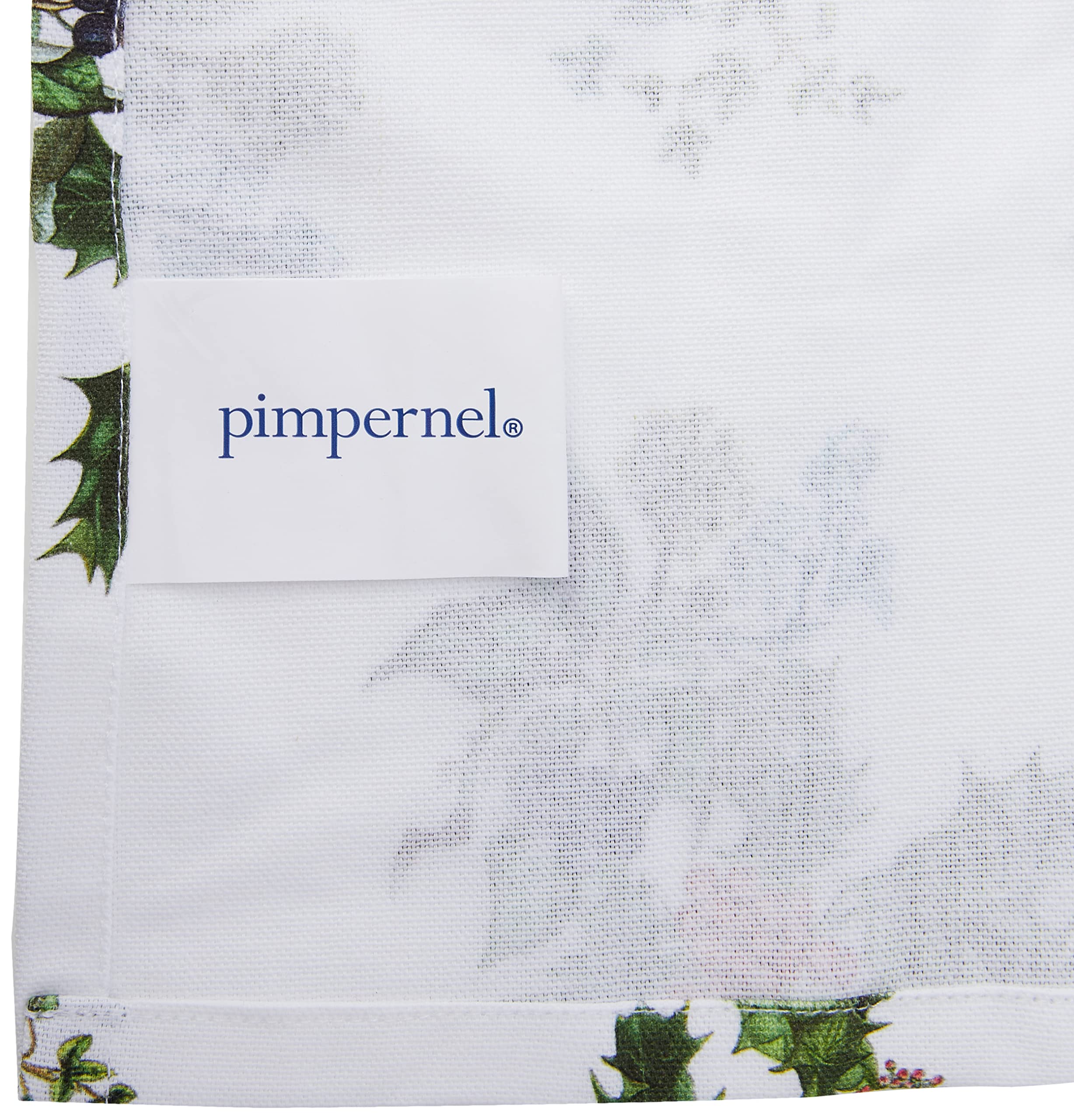 Portmeirion The Holly and The Ivy Cotton Drill Apron - Stylish and Durable Kitchen Apron for Cooking, Baking & Holiday Hosting - Perfect Christmas Gift for Home Chefs