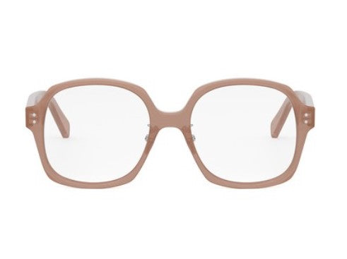Celine THIN CL50151F 045 Shiny Opaline Pink Geometric Women's Eyeglasses - Trendy Cat Eye Glasses for Women, Fashionable Optical Frames for Work, Dating & Everyday Wear