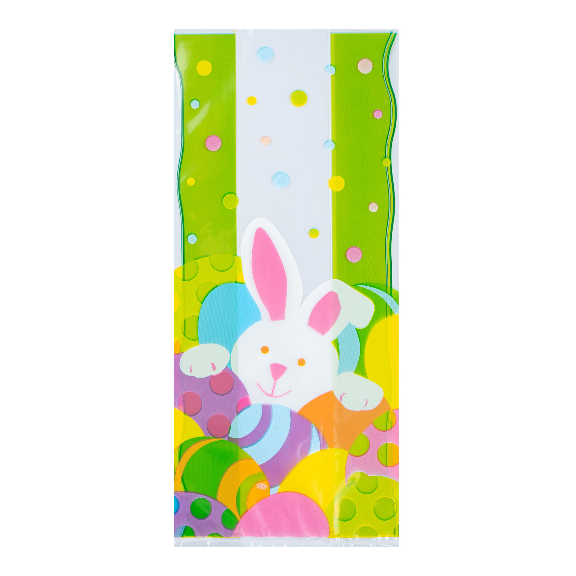 Easter Bunny Plastic Candy Bags - 5 x 3 x 11 Inches Gusseted Stand-Up Pouches (4000 Count Bulk Box) - Perfect for Easter Treats, Party Favors & Holiday Candy Packaging