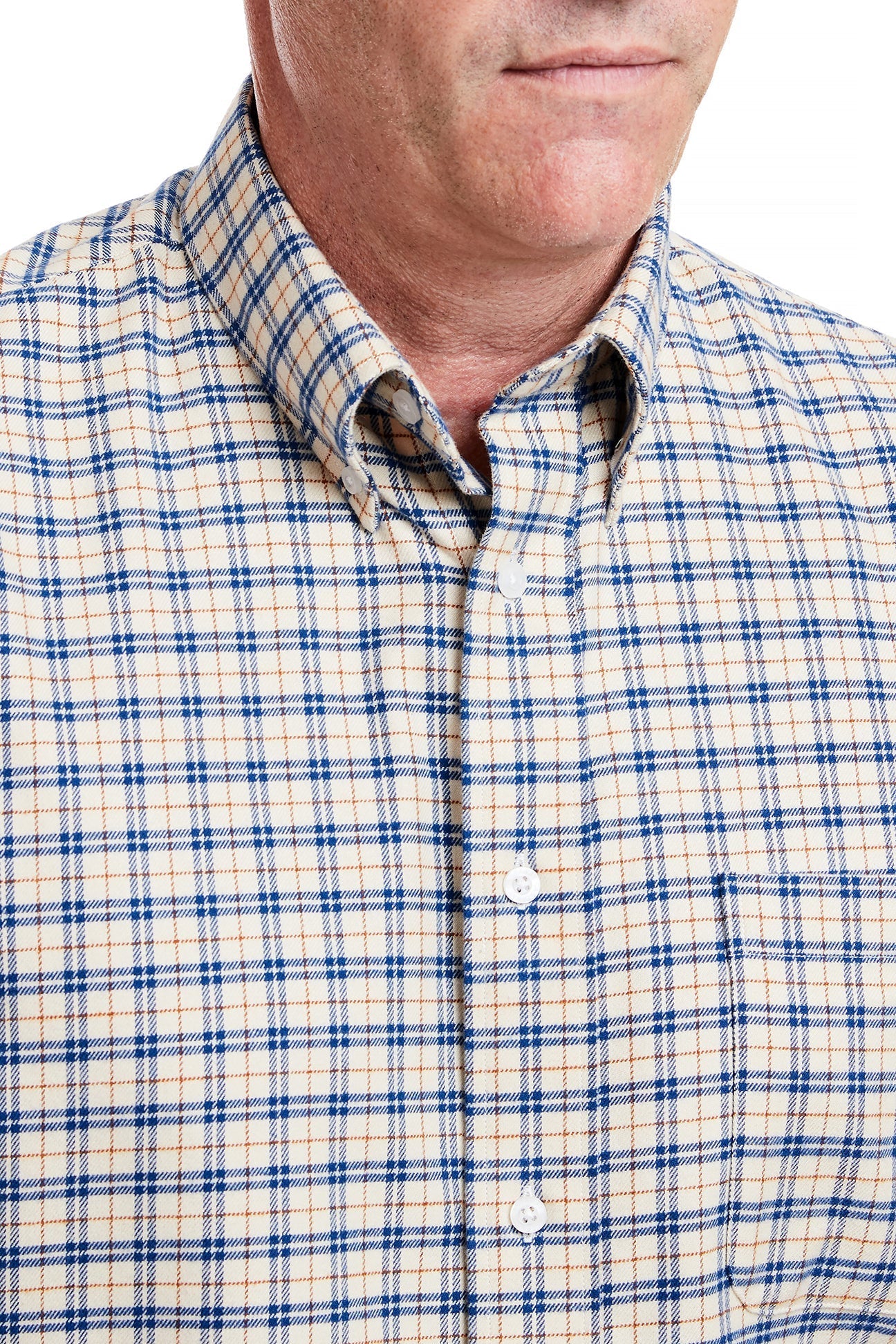 Chase Shirt Nottingham Window Pane Check Button Down Shirt for Men - Perfect for Office, Casual Wear & Date Nights