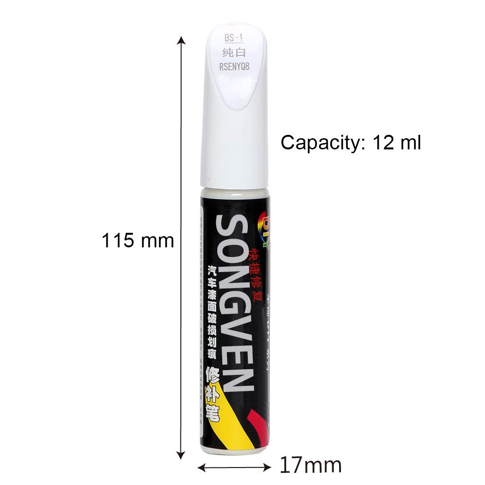 Universal Car Scratch Repair Paint Pen - Pro Mending & Scratch Remover for All Cars (White) | Fix Scratches, Chips & Paint Damage - Perfect for DIY Auto Touch-Ups & Detailing