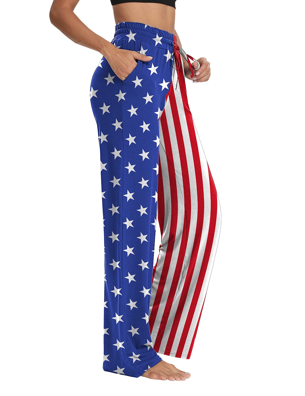 Women's Wide Leg Yoga Sweatpants - Comfortable Lounge Pajama Pants with Drawstring & Pockets for Workout, Jogging and Relaxation | Perfect for Yoga, Home Wear and Casual Outfits