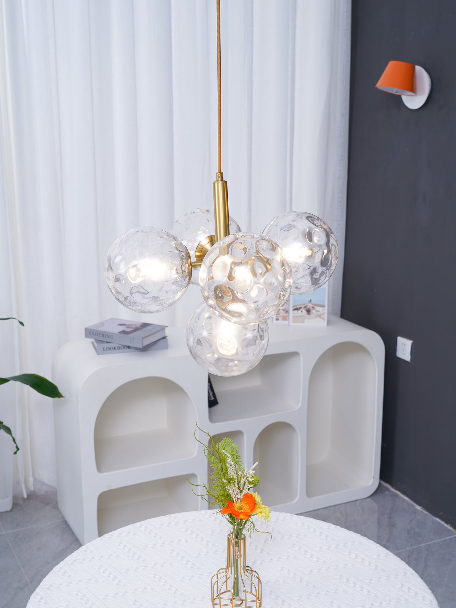 Miira Modern Pendant Light - Sleek Hanging Lamp for Kitchen Island, Dining Room & Bedroom - Adjustable LED Ceiling Light Fixture with Dimmable Warm White Light