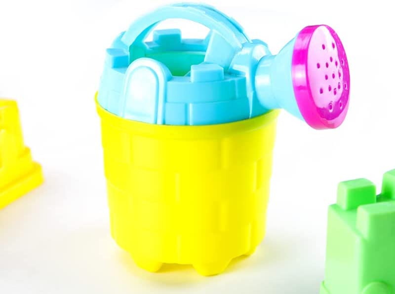 4.5 Inch Mini Plastic Kids Watering Cans Bulk 6 Pack - Gardening Tools for Toddlers, Beach Party Favors, Easter Basket Stuffers | Perfect for Outdoor Play, Gardening Activities, and Summer Sandbox Fun