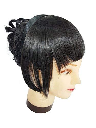 Baal One Piece Clip-In Hair Bangs Fringe Extensions for Women & Girls - Black, 20g, 1 Pack | Natural-Looking Hairpiece for Costume, Cosplay & Everyday Style