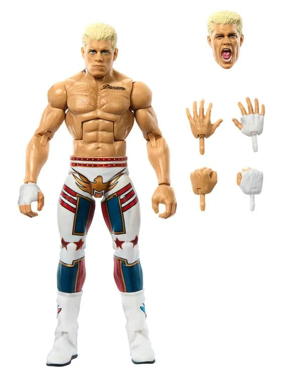 WWE Elite Collection Series 111 Cody Rhodes Action Figure - Authentic Wrestling Collectible for Fans & Display