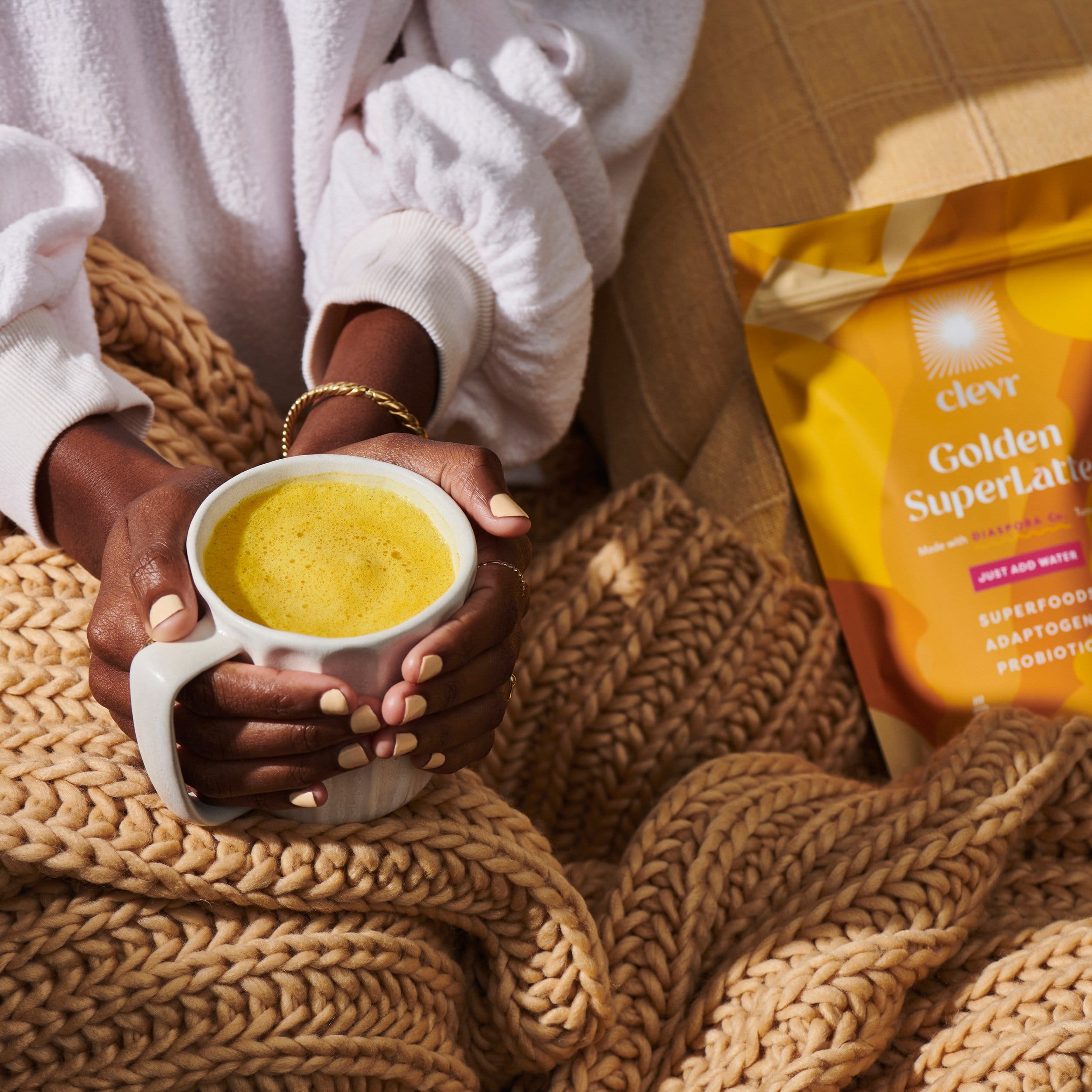 Premium Golden SuperLatte - Delicious Instant Coffee Mix for Energy & Focus - Perfect for Home, Office & Travel