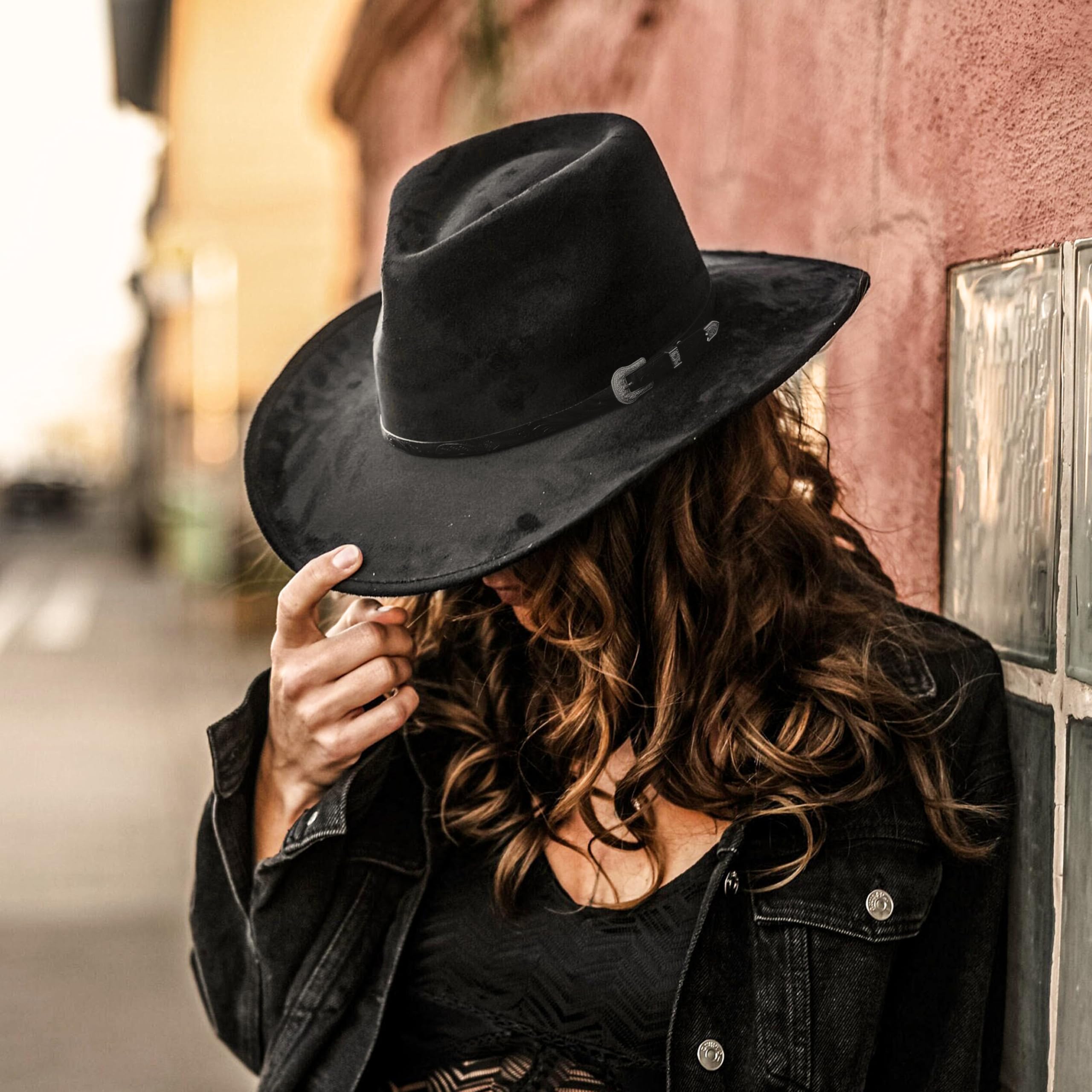 Keilin Adjustable Leather Hat Bands for Cowboy Hats, Fedoras & Straw Hats - Western Scalloped Design for Men & Women | Perfect for Rodeos, Country Music Festivals & Outdoor Adventures