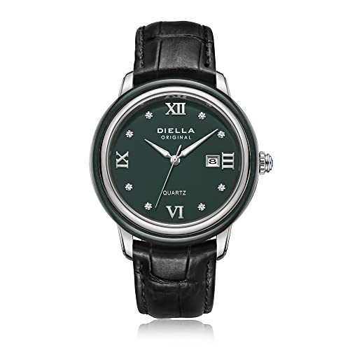 3-Steel and leather strap