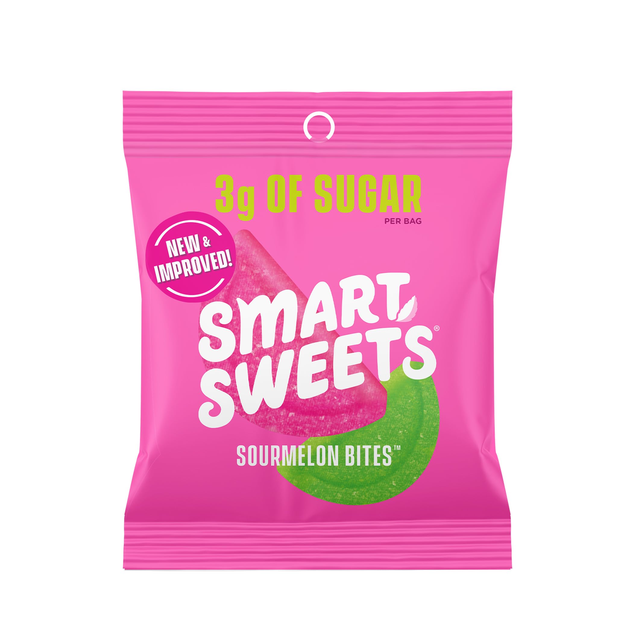 Smartsweets Sour Melon Gummy Candy - 1.8oz Bag | Low Sugar, Keto-Friendly Snacks for Kids & Adults | Perfect for Lunchboxes, Movie Nights & Road Trips