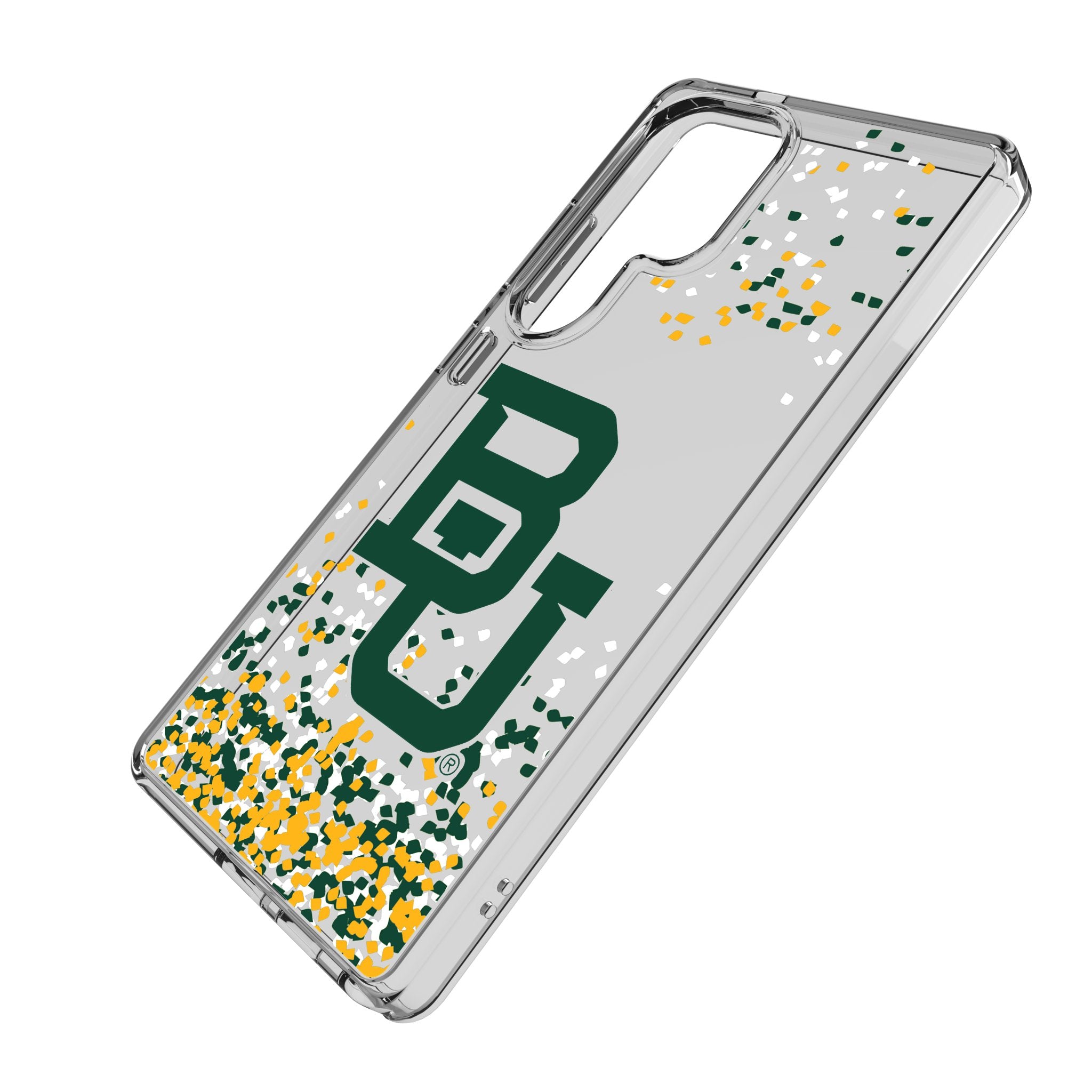 Baylor University Bears Confetti Clear Phone Case for Samsung Galaxy - Durable Protective Cover with Stylish Design for Fans - Perfect for Game Day, School Spirit & Everyday Use