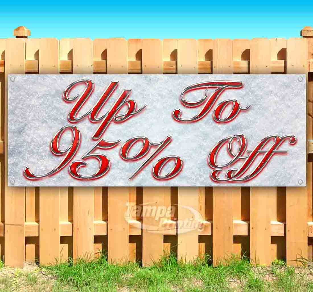 13 oz Heavy-Duty Vinyl Banner with Metal Grommets - Single-Sided, Non-Fabric (Up to 95% Off) - Perfect for Outdoor Advertising, Trade Shows, and Business Promotions