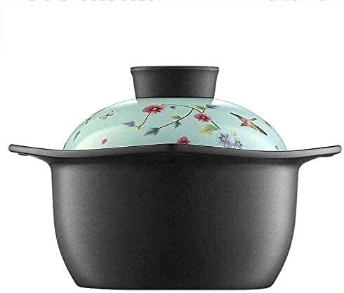 High-Temperature Resistant NC Clay Pot - Fast Heating Ceramic Casserole for Efficient & Energy Saving Cooking | Perfect for Stews, Soups & Slow Cooking