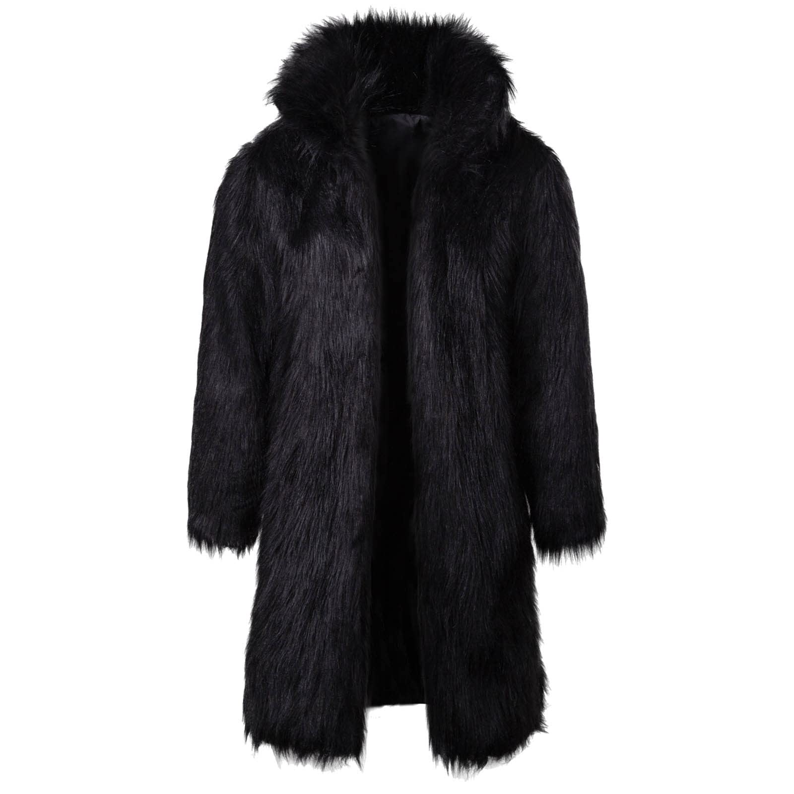 Stylish Men's Long Faux Leather Coat - Trendy Hip Hop Jacket for Rain & Cold Weather - Perfect for Urban Streetwear, Night Out, and Winter Fashion
