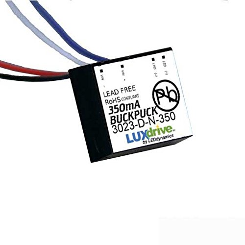 350mA Wired BuckPuck LED Driver - Constant Current Power Supply for LED Lighting | Perfect for DIY Projects, Home Lighting & Commercial Installations