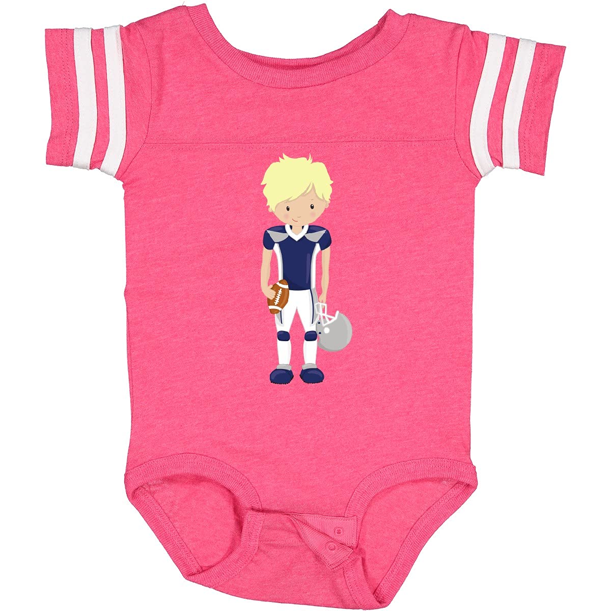 Inktastic American Football Baby Bodysuit - Cute Blonde Boy Rugby Onesie for Newborns & Infants - Perfect for Game Day, Sports Parties & Family Photos