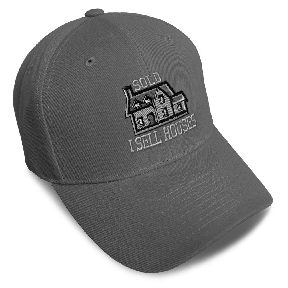 Real Estate Baseball Cap - 'I Sell Houses' Embroidered Dad Hat for Men & Women | Perfect for Realtors, Open Houses & Outdoor Activities