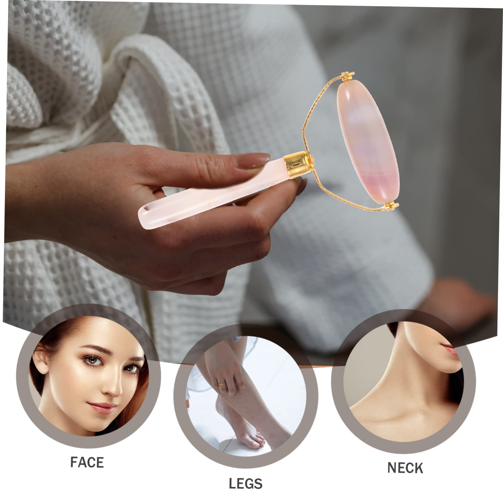 2pcs Jade Massage Roller & Gua Sha Tool Set - Facial Skin Care, Body Massager, Anti-Aging & Relaxation - Perfect for Home Spa, Self-Care Routine & Gift Giving