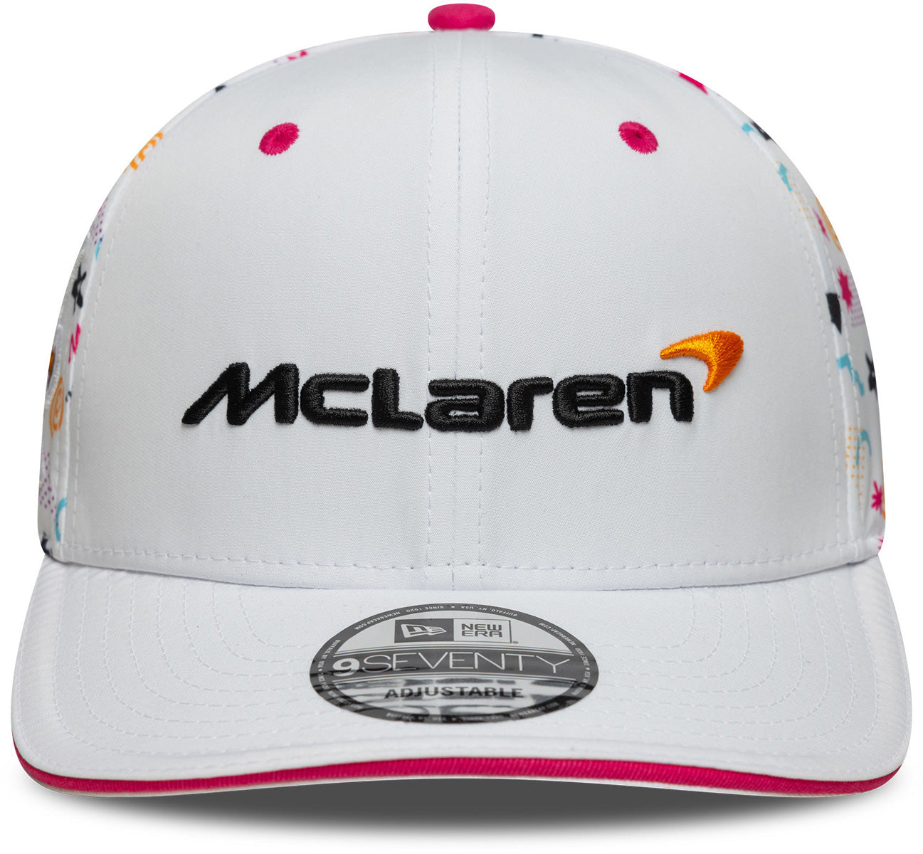 McLaren F1 New Era 9Seventy Miami GP Stretch Snapback Cap - Official Formula 1 Racing Hat for Men & Women - Perfect for Race Day, Car Shows & Sports Fans