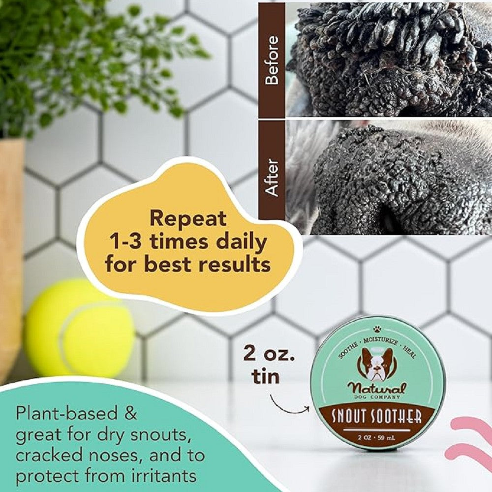 Organic Healing Balm for Dogs - Snout Soother & Nose Moisturizer - Perfect for Dry, Cracked Paws & Noses - Ideal for All Seasons & Outdoor Adventures